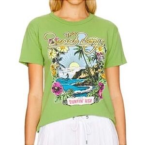 NWOT Daydreamer The Beach Boys 1963 Ringer Tee L in Matcha